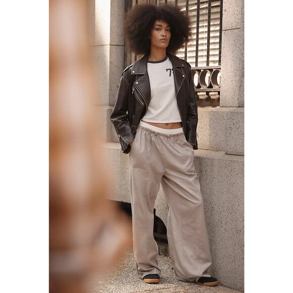 Anthropologie Daily Practice Ankle Cargo Parachute Pants - Picture 4 of 8